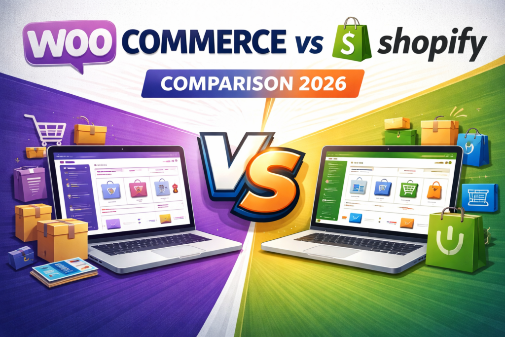 WooCommerce vs Shopify comparison 2026 – best ecommerce platform
