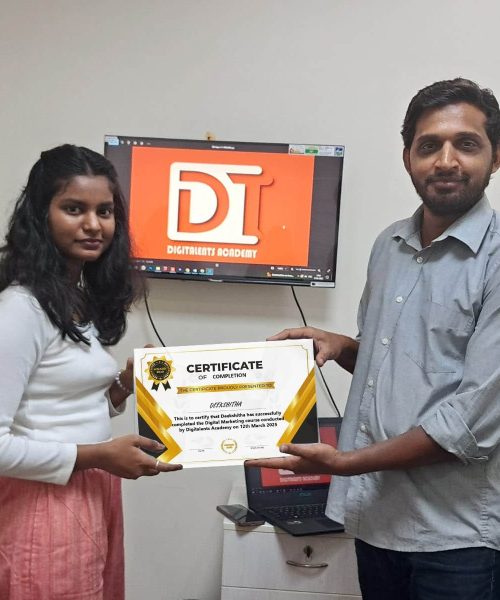 Digitalents academy Certificate